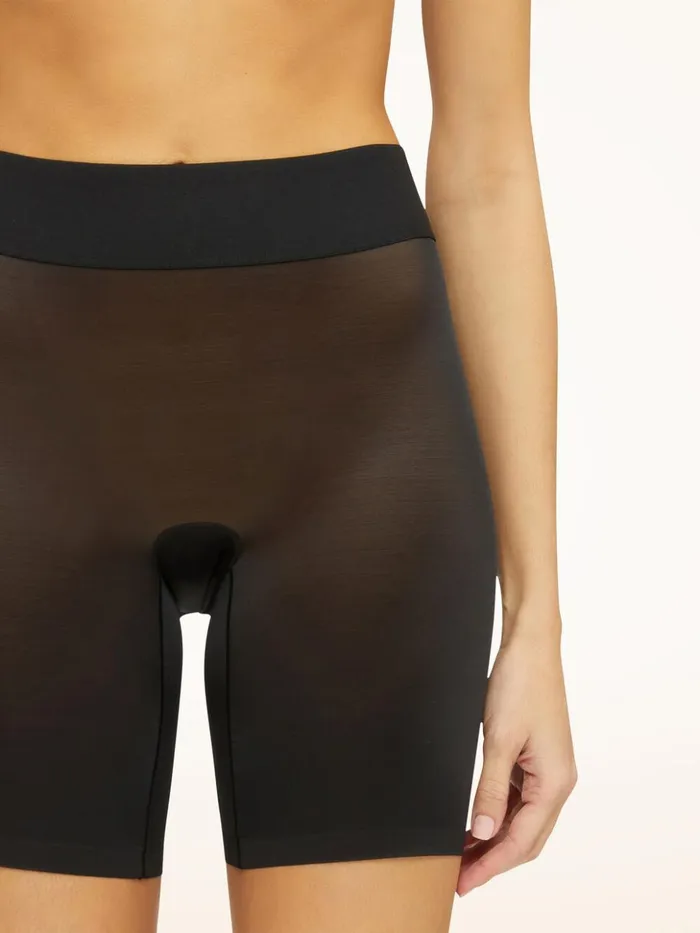 Wolford Sheer Touch Control Shorts Black Women Bras and Bottoms Wolford Sheer Touch Control Shorts Black Women Bras and Bottoms