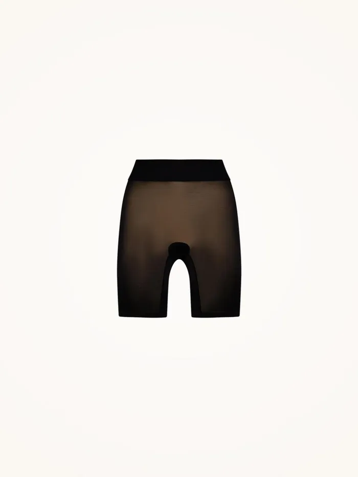 Wolford Sheer Touch Control Shorts Black Women Bras and Bottoms Wolford Sheer Touch Control Shorts Black Women Bras and Bottoms