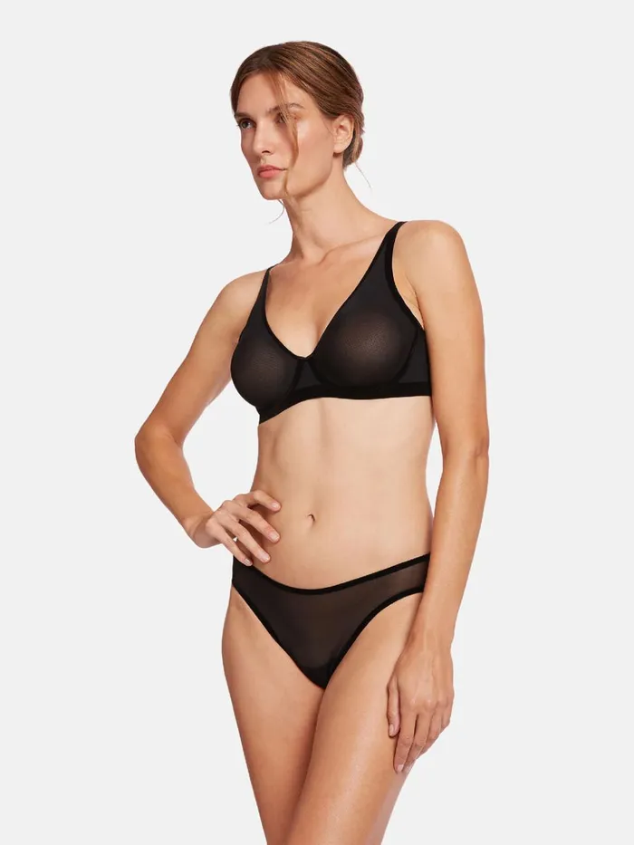 Wolford Tulle Full Bra Black Women Bras and Bottoms