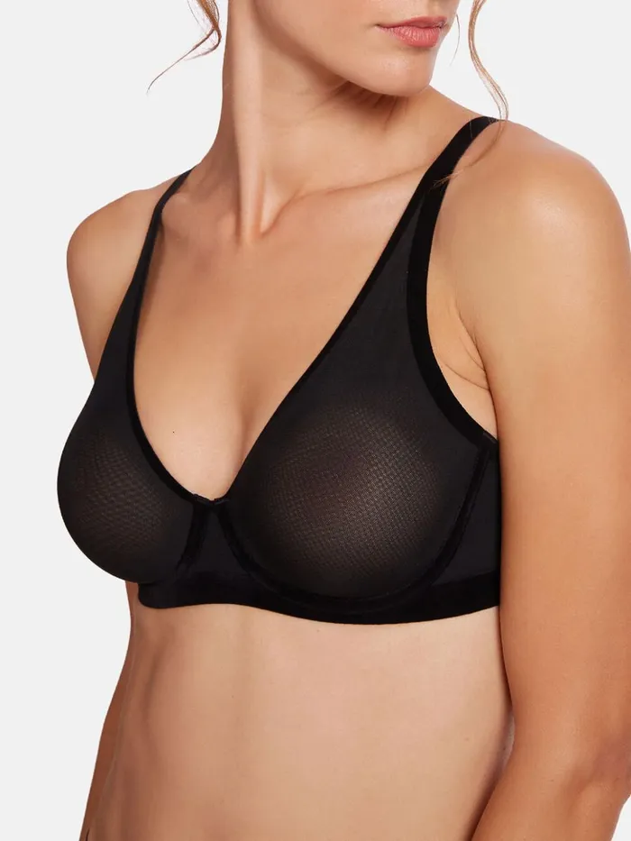 Wolford Tulle Full Bra Black Women Bras and Bottoms Wolford Tulle Full Bra Black Women Bras and Bottoms