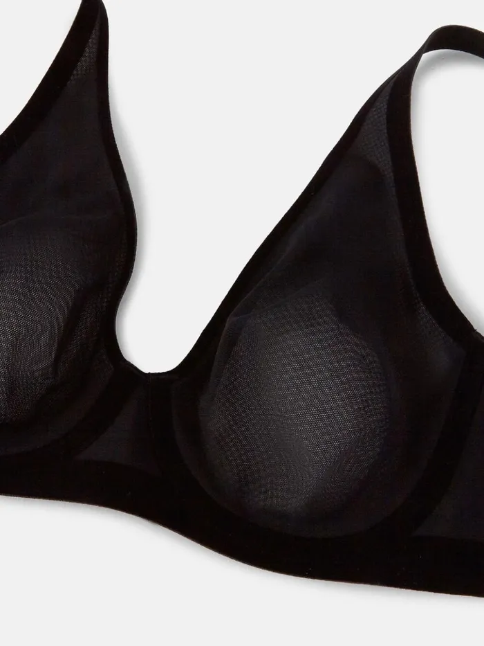 Wolford Tulle Full Bra Black Women Bras and Bottoms Wolford Tulle Full Bra Black Women Bras and Bottoms