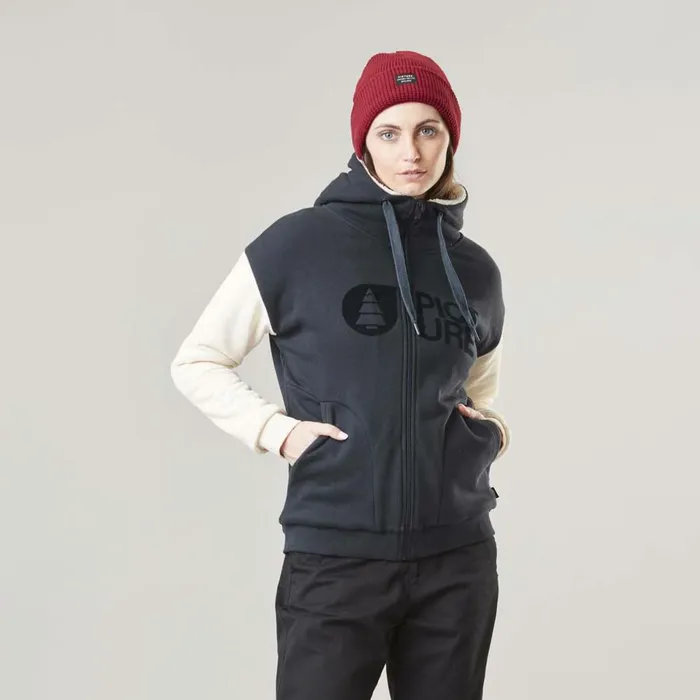 Woman BASEMENT PLUSH Z HOODIE W Picture Organic Clothing Sweats and Hoodies