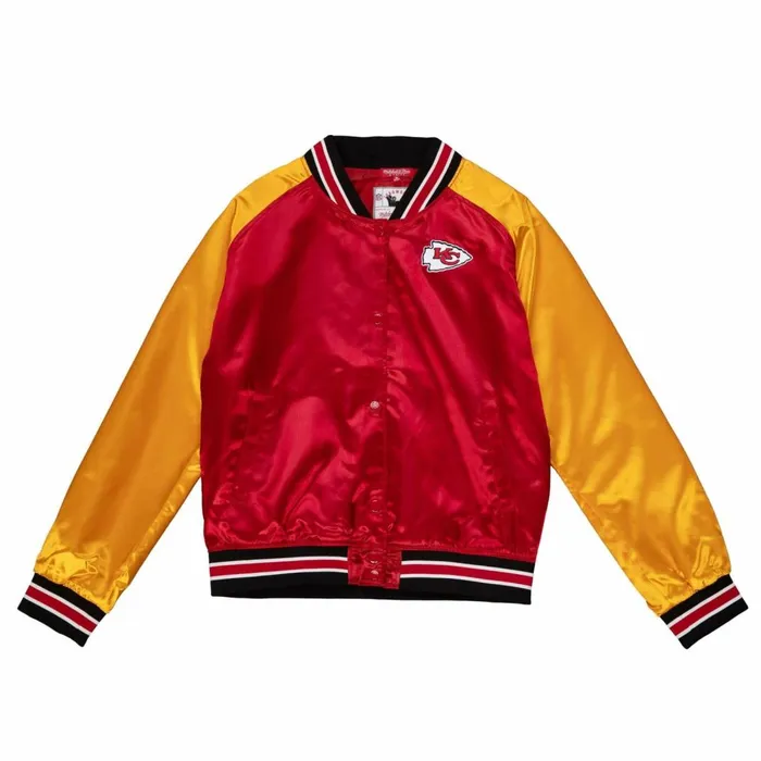 Women039s Jackets and Outerwear Mitchell and Ness Women039s Satin Jacket 20 Kansas City Chiefs Women039s Jackets and Outerwear Mitchell and Ness Women039s Satin Jacket 20 Kansas City Chiefs