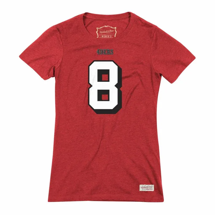 Women039s TShirts and Tops Mitchell and Ness Womens Name and Number Tee San Francisco 49ers Steve Young Women039s TShirts and Tops Mitchell and Ness Womens Name and Number Tee San Francisco 49ers Steve Young