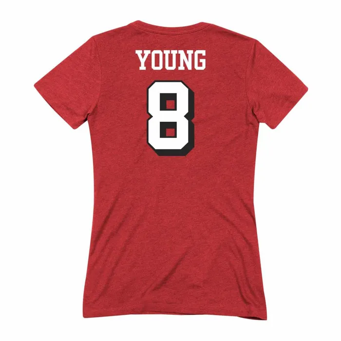 Women039s TShirts and Tops Mitchell and Ness Womens Name and Number Tee San Francisco 49ers Steve Young Women039s TShirts and Tops Mitchell and Ness Womens Name and Number Tee San Francisco 49ers Steve Young