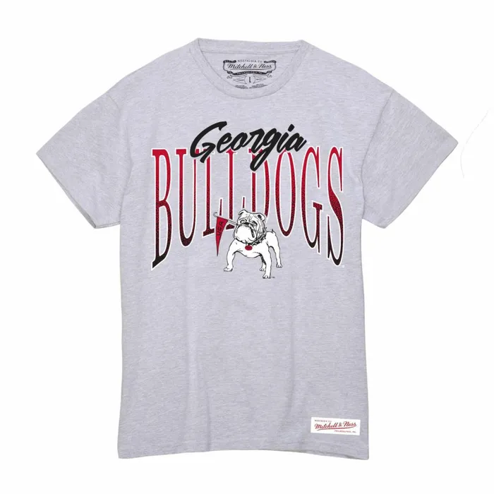Women039s TShirts and Tops Mitchell and Ness Womens Script Arc Tee University Of Georgia Women039s TShirts and Tops Mitchell and Ness Womens Script Arc Tee University Of Georgia