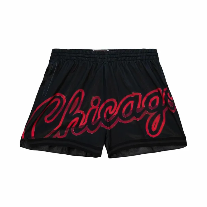 Women039s Womens Mitchell and Ness Womens Big Face 40 Shorts Chicago Bulls
