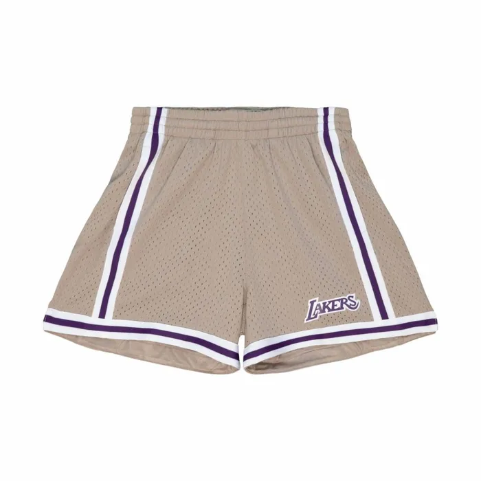 Women039s Womens Mitchell and Ness Womens Mushroom Shorts Los Angeles Lakers