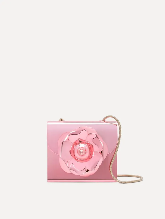 Women 3D Printed Nano TRO Bag Rose Oscar De La Renta Handbags