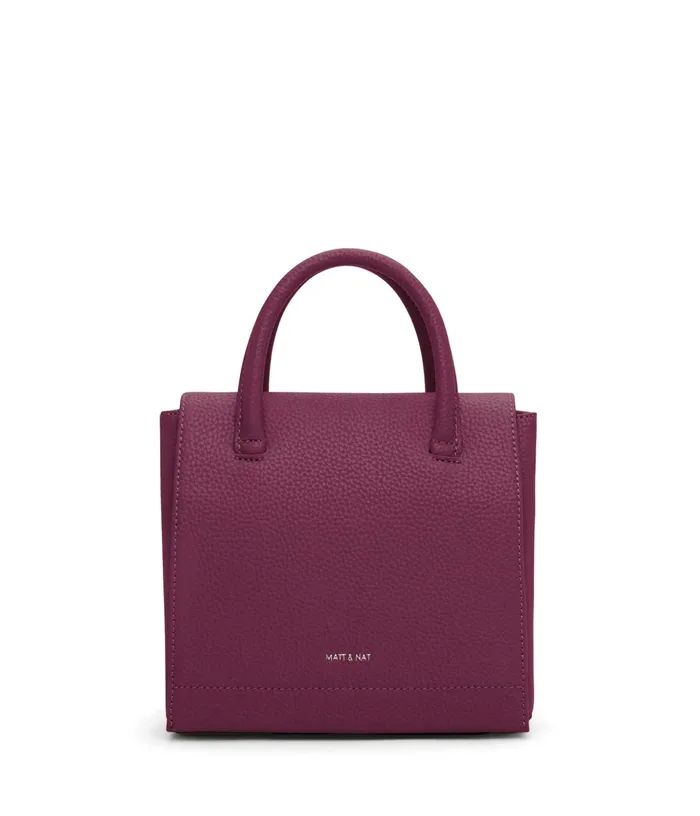 Women Adelsm Small Vegan Satchel 8211 Purity Tarte Matt and Nat Satchels