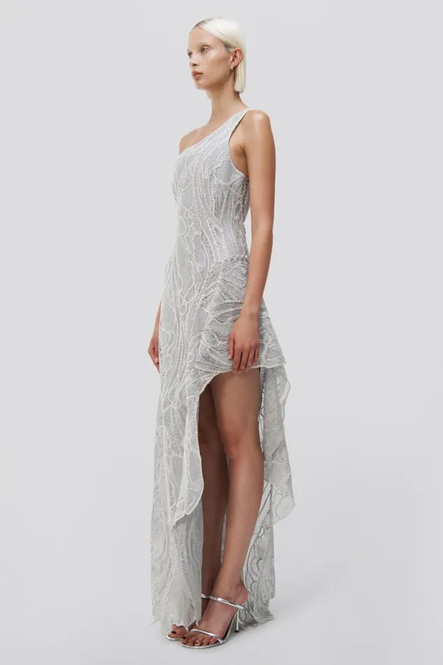 Women Agatha Gown Silver Jonathan Simkhai Dresses and Jumpsuits