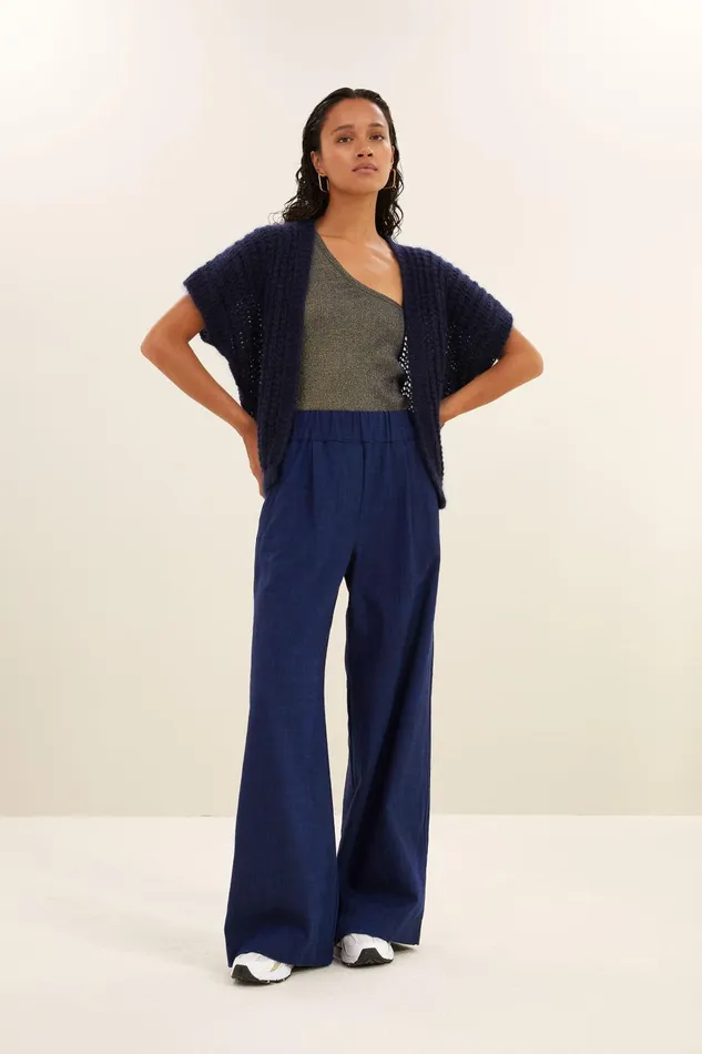 Women Anna Cardigan Midnight Bybar Cardigans Women Anna Cardigan Midnight Bybar Cardigans