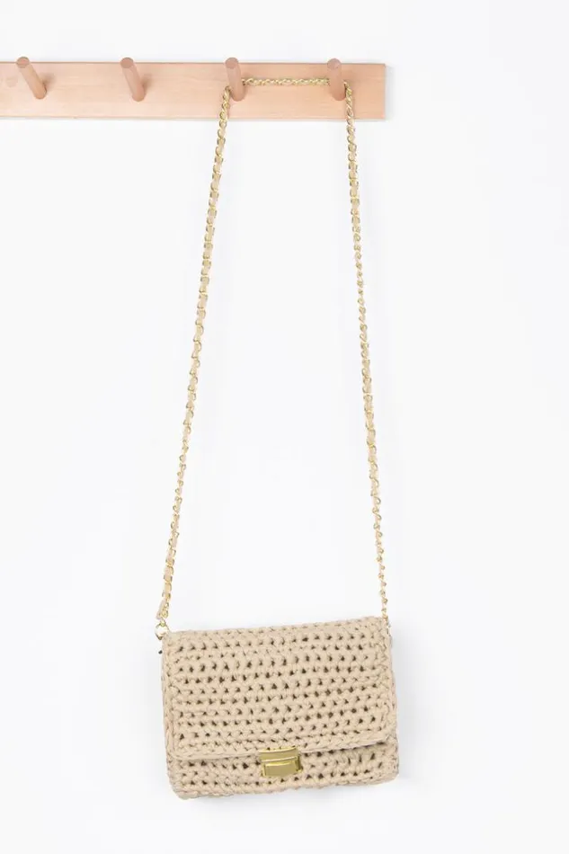 Women Bags Cupshe Bova Small Chain Braided Shoulder Bag Beige
