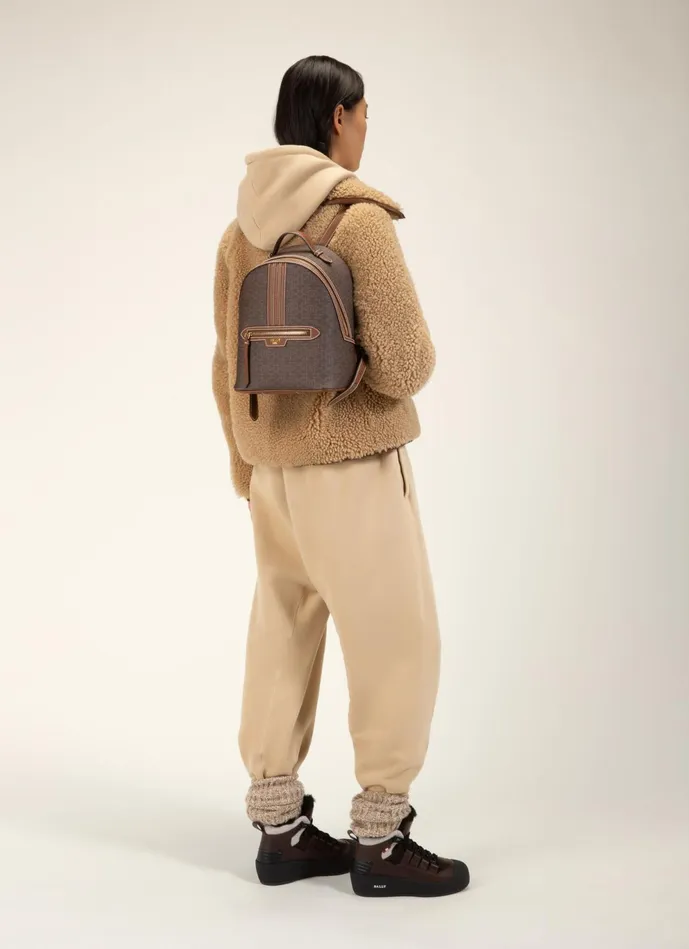 Women Bally Backpacks Daffi 8211 TPU Backpack In Brown
