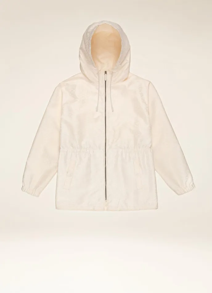 Women Bally Outerwear BMonogram Jacket 8211 Nylon Outerwear In Bone