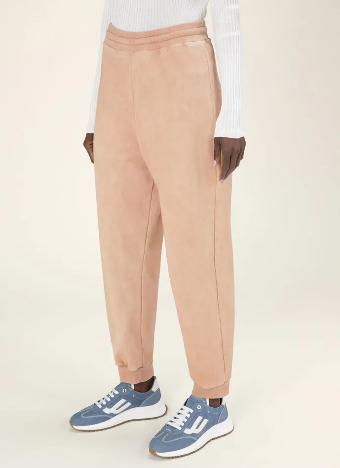 Women Bally Pants Relaxed Sweatpants 8211 Organic Cotton Sweatpants In Pink