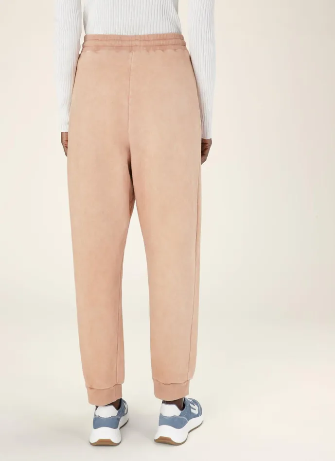 Women Bally Pants Relaxed Sweatpants 8211 Organic Cotton Sweatpants In Pink