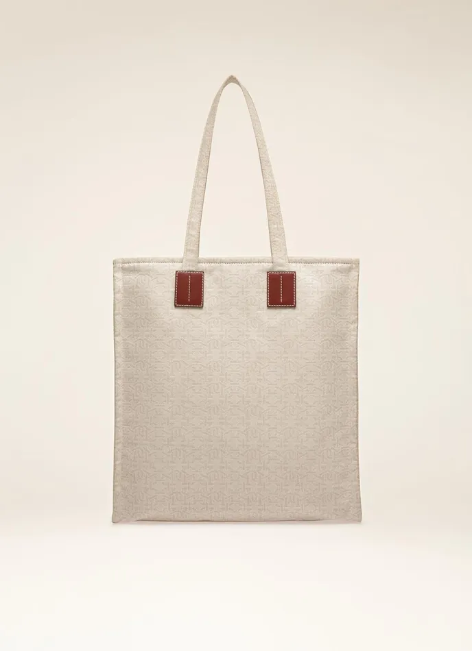 Women Bally Tote Bags Crystalia 8211 Linen Tote In Natural