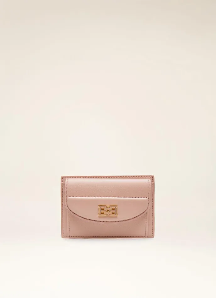 Women Bally Wallets Belky 8211 Leather Card Holder In Blush Pink