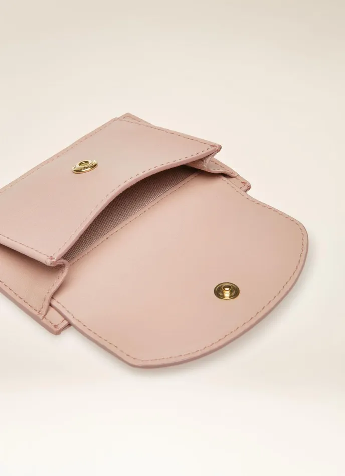 Women Bally Wallets Belky 8211 Leather Card Holder In Blush Pink