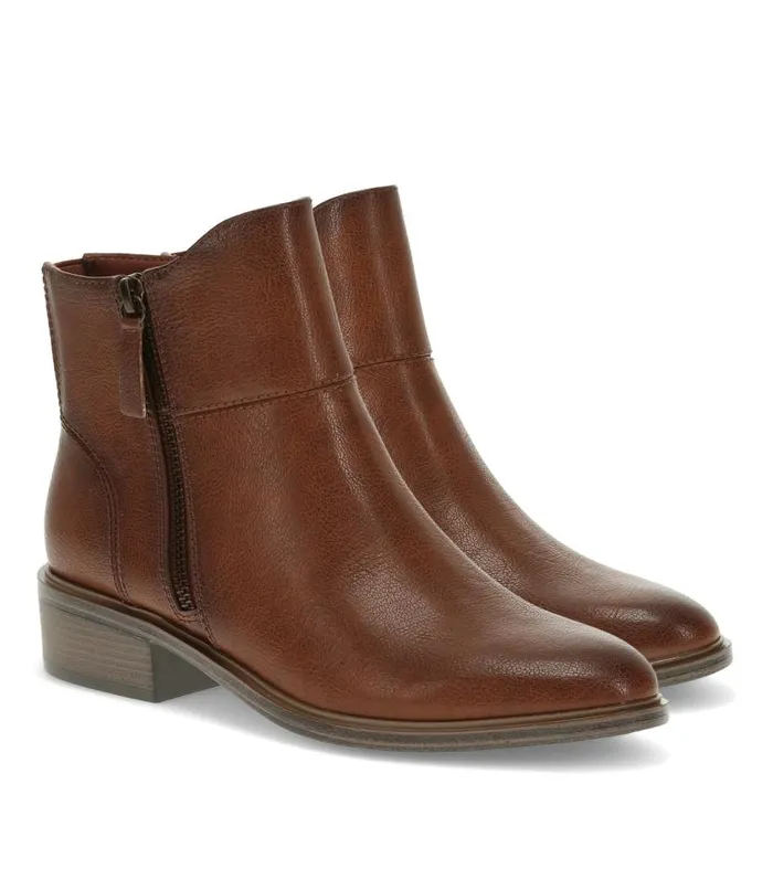 Women Baretraps Booties Alona Block Heel Bootie Cognac Women Baretraps Booties Alona Block Heel Bootie Cognac