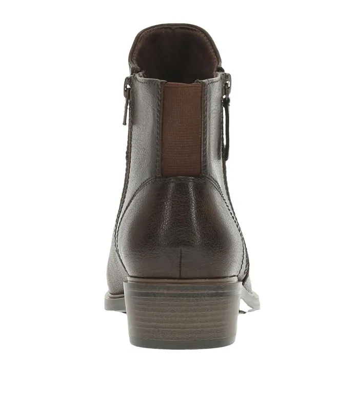Women Baretraps Booties Alona Block Heel Bootie Dark Brown Women Baretraps Booties Alona Block Heel Bootie Dark Brown