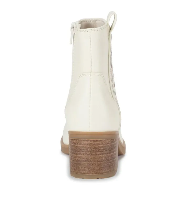 Women Baretraps Booties Covina Block Heel Bootie Cream Women Baretraps Booties Covina Block Heel Bootie Cream