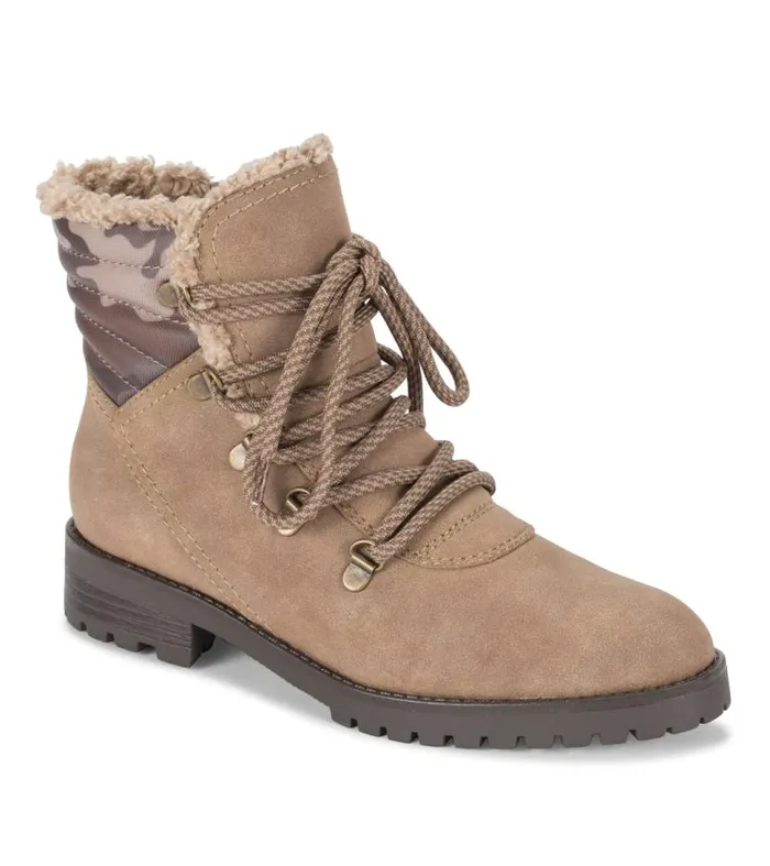 Women Baretraps Booties Dennison Lace Up Boot Mushroom Camo