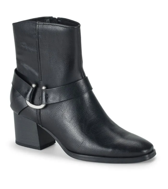 Women Baretraps Booties Tiana Block Heel Bootie Black