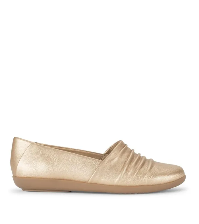 Women Baretraps Flats and Loafers Piper Slip On Light Gold Women Baretraps Flats and Loafers Piper Slip On Light Gold
