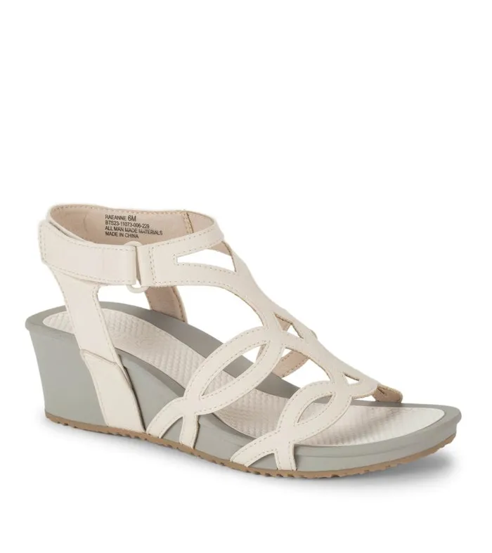 Women Baretraps Rebound Sandals Raeanne Wedge Sandal Cream
