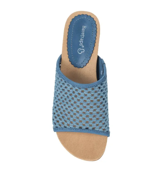 Women Baretraps Slides and Slip On Sandals Flossey Wedge Slide Sandal Light Blue Women Baretraps Slides and Slip On Sandals Flossey Wedge Slide Sandal Light Blue