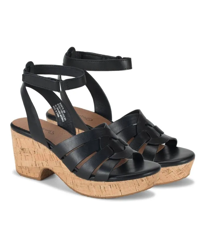Women Baretraps Wedge Sandals Bonita Wedge Sandal Black Women Baretraps Wedge Sandals Bonita Wedge Sandal Black