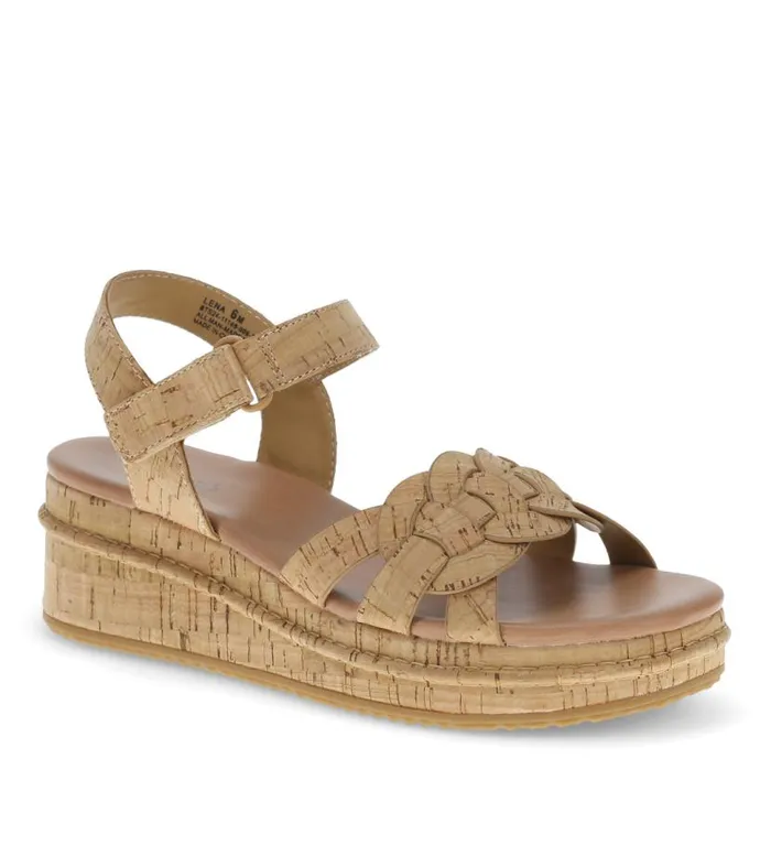 Women Baretraps Wedge Sandals Lena Wedge Sandal Natural Cork