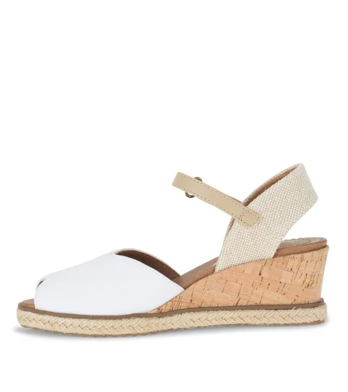 Women Baretraps Wedge Sandals Odetta Espadrille Wedge Sandal White Canvas Women Baretraps Wedge Sandals Odetta Espadrille Wedge Sandal White Canvas