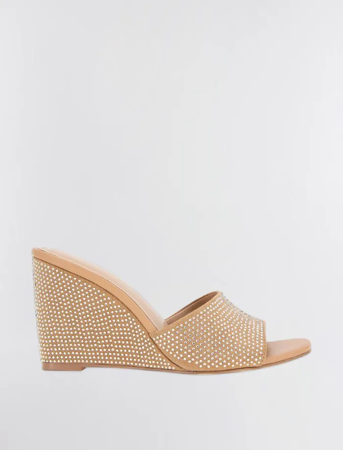 Women BCBG Shoes Giani Wedge Sandal Tanclear Women BCBG Shoes Giani Wedge Sandal Tanclear