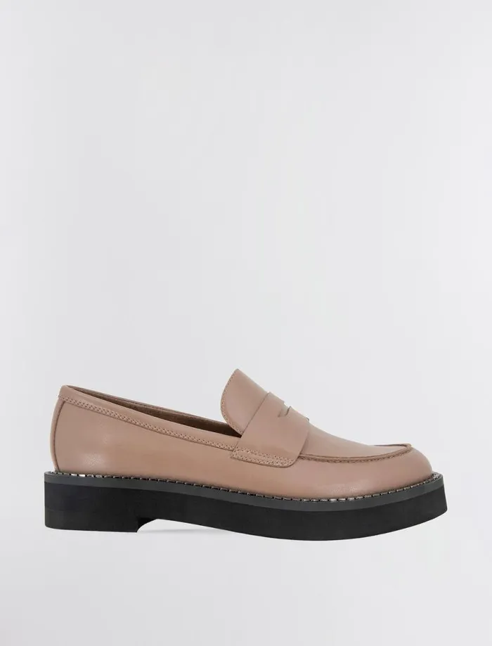 Women BCBG Shoes Sabin Loafer Taupe Women BCBG Shoes Sabin Loafer Taupe