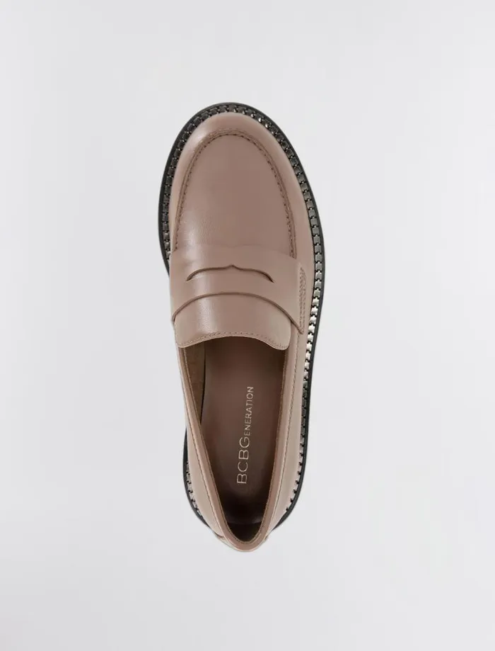 Women BCBG Shoes Sabin Loafer Taupe Women BCBG Shoes Sabin Loafer Taupe