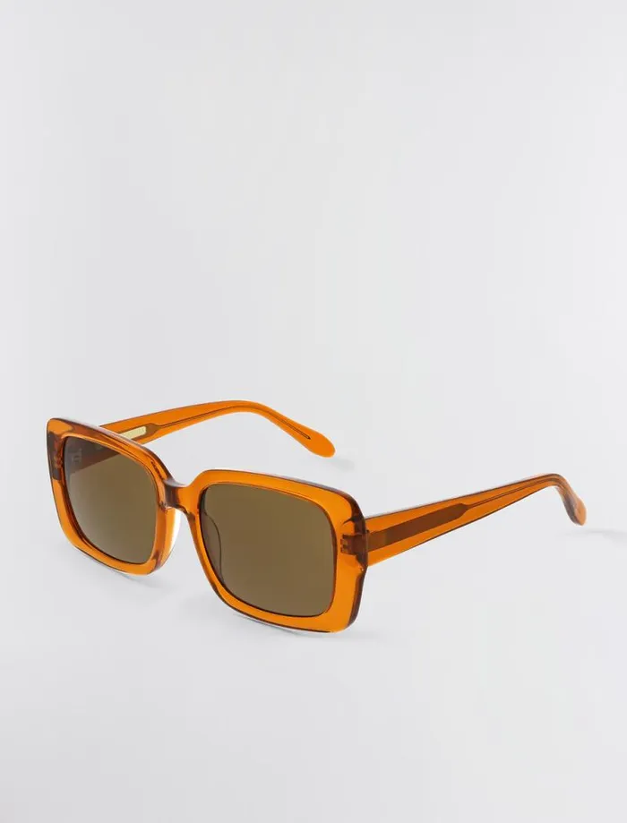 Women BCBG Sunglasses 1982 Rectangle Sunglasses Apricot
