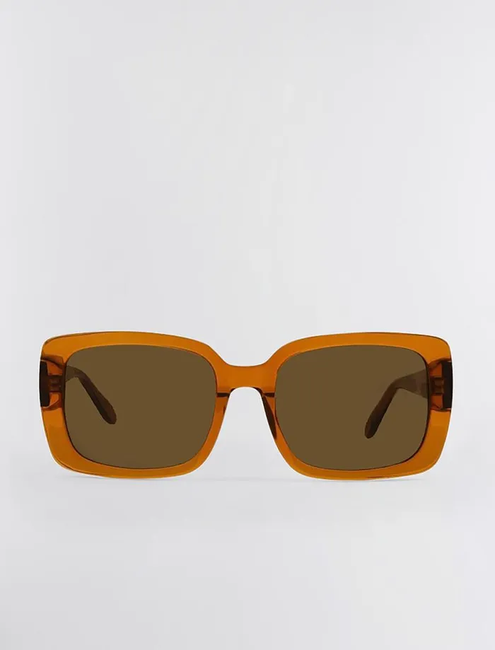 Women BCBG Sunglasses 1982 Rectangle Sunglasses Apricot
