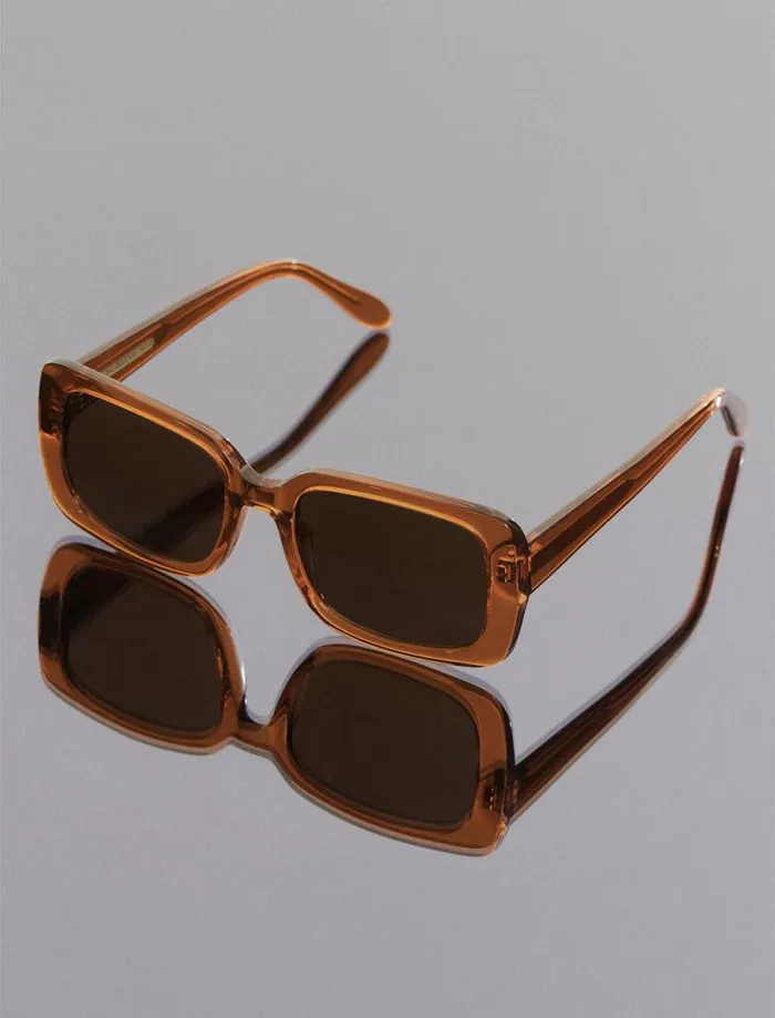 Women BCBG Sunglasses 1982 Rectangle Sunglasses Apricot