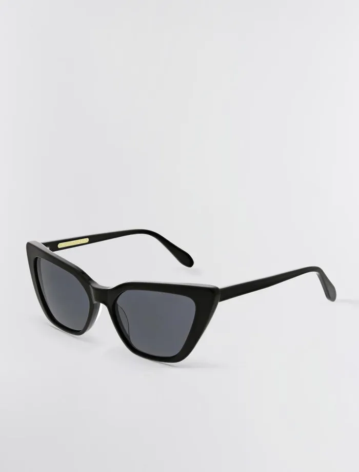 Women BCBG Sunglasses Kendall Cat Eye Sunglasses Black