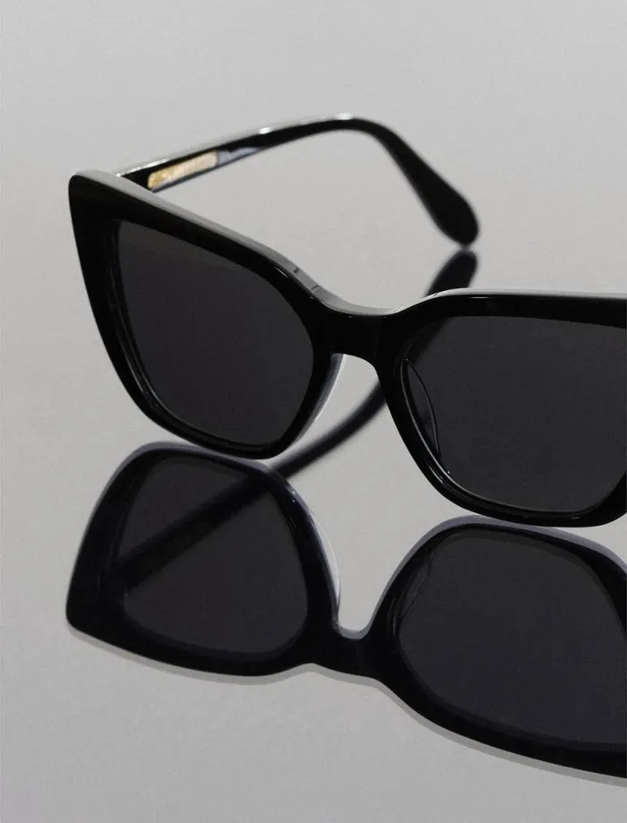 Women BCBG Sunglasses Kendall Cat Eye Sunglasses Black