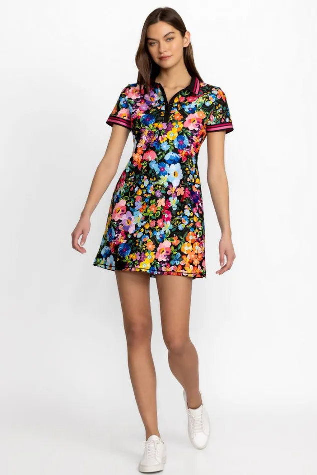 Women BEE ACTIVE POLO TENNIS DRESS Wild Bloom Johnny Was Active Women BEE ACTIVE POLO TENNIS DRESS Wild Bloom Johnny Was Active