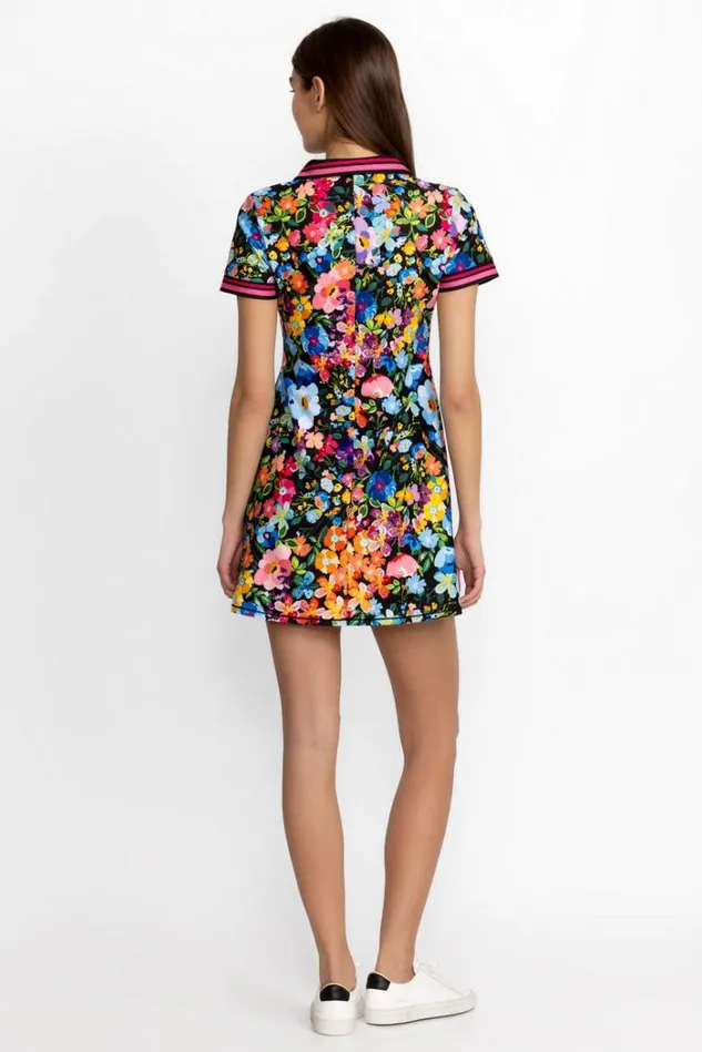 Women BEE ACTIVE POLO TENNIS DRESS Wild Bloom Johnny Was Active Women BEE ACTIVE POLO TENNIS DRESS Wild Bloom Johnny Was Active