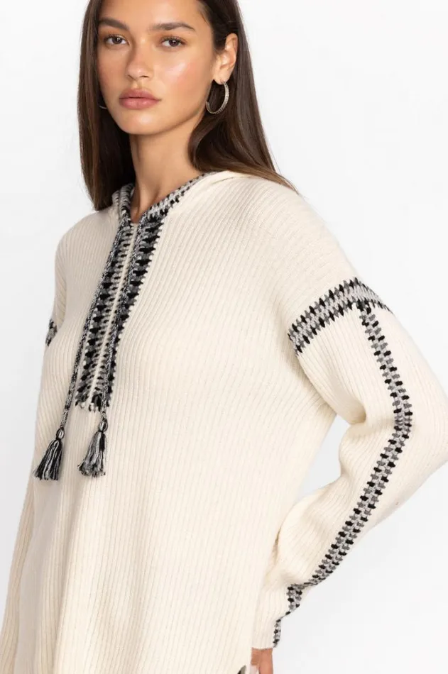 Women Beltran Multi Color Whipstitch Baja Cream Johnny Was Tops