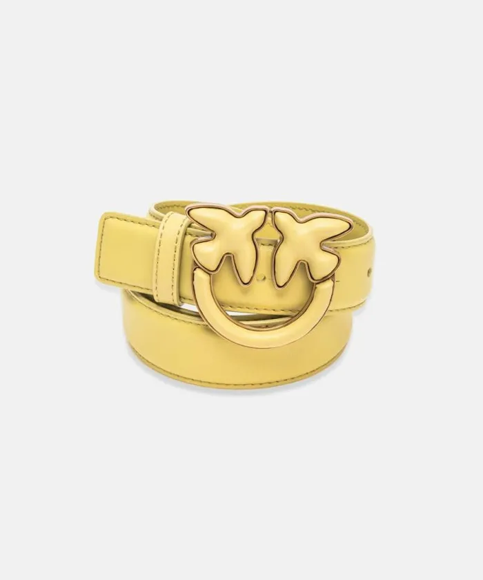 Women Belts Pinko Belt With Leathercovered Buckle 3 Cm Limeantiquegold Women Belts Pinko Belt With Leathercovered Buckle 3 Cm Limeantiquegold