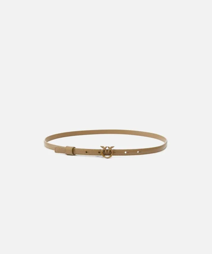 Women Belts Pinko Superthin Colourblock Love Birds Belt 1cm Plantationcolourblock