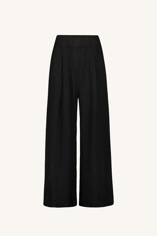 Women Benji Jacquard Pants Black Bybar Trousers