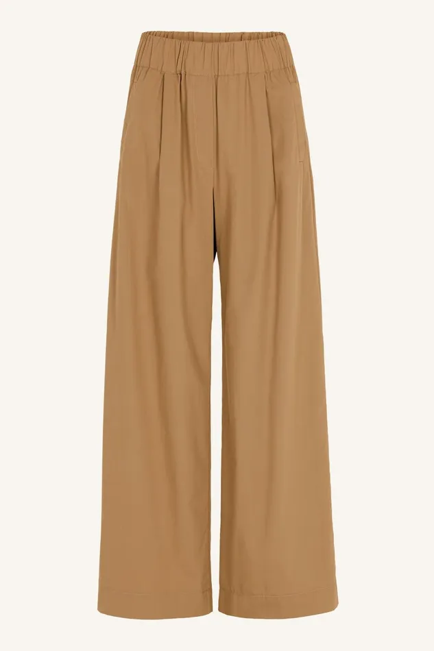 Women Benji Poplin Pants Camel Bybar Trousers Women Benji Poplin Pants Camel Bybar Trousers